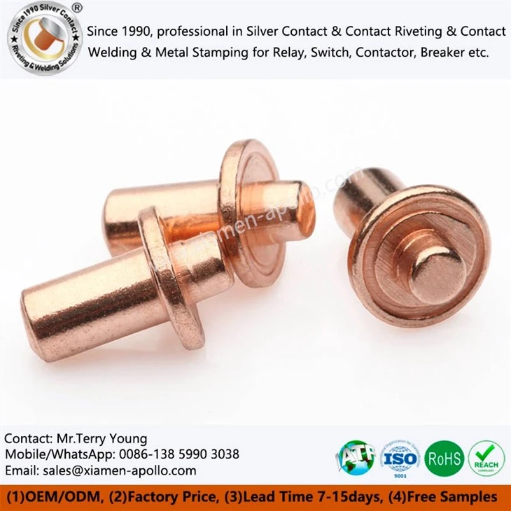 Solid Copper Allotype Contact Rivet
