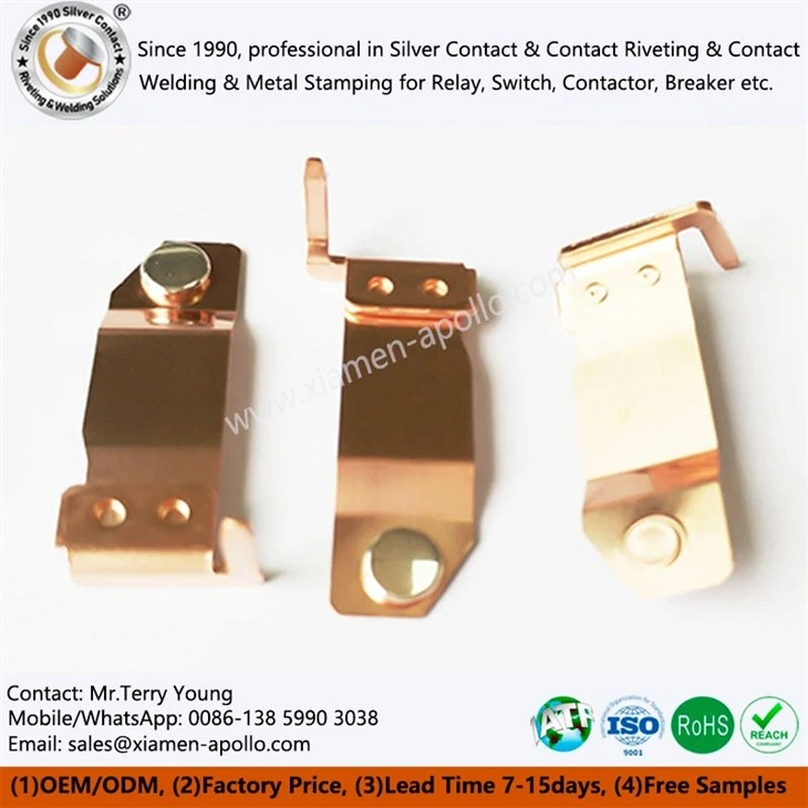In-die Riveting Silver Contacts for PV Relay In-die Riveting Silver Contacts for PV Relay