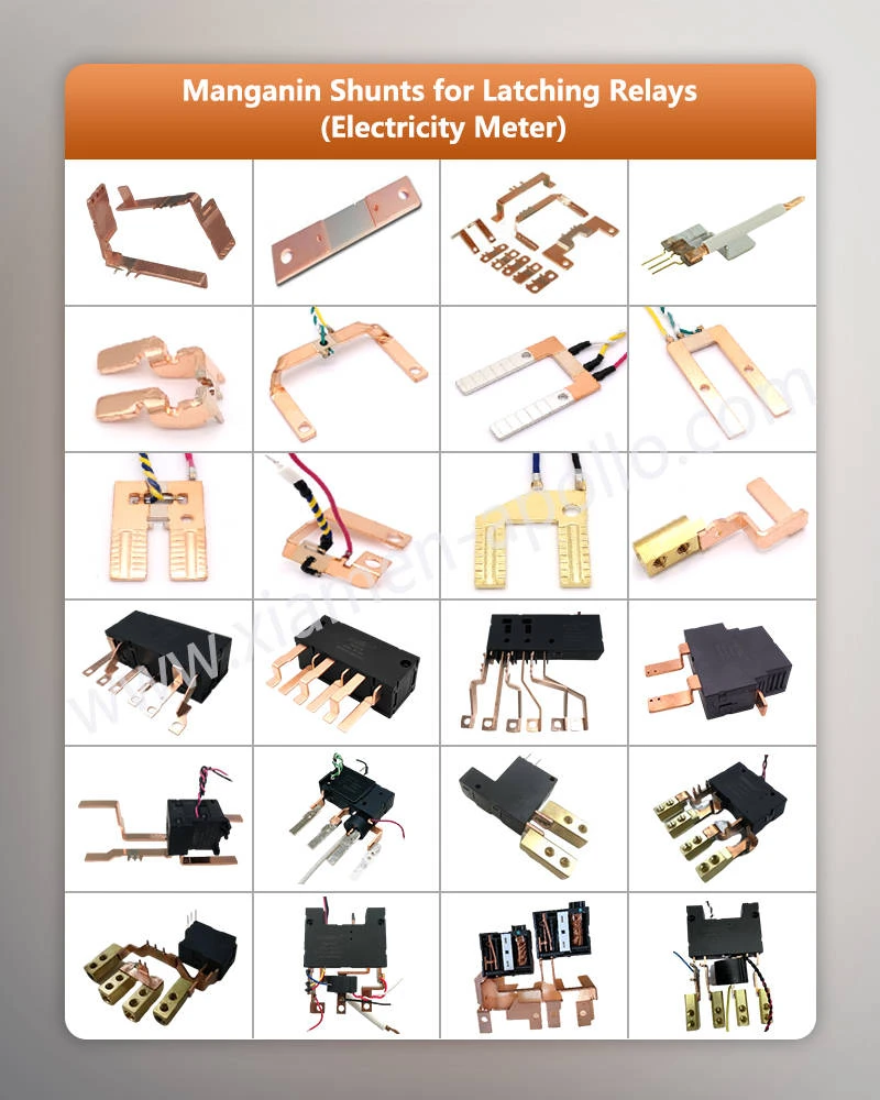 Manganin Shunts for Latching Relays Electricity Meterlogo Manganin Shunts for Latching Relays Electricity Meterlogo