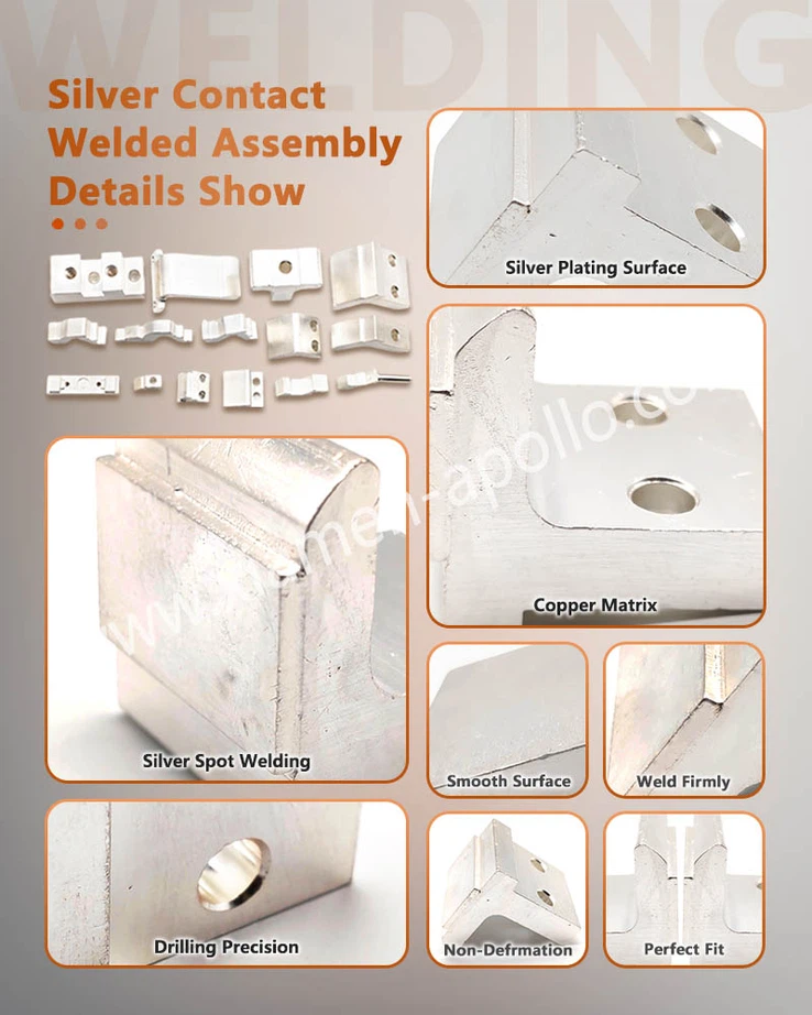 Silver Contact Welded Assembly Details Show Silver Contact Welded Assembly Details Show