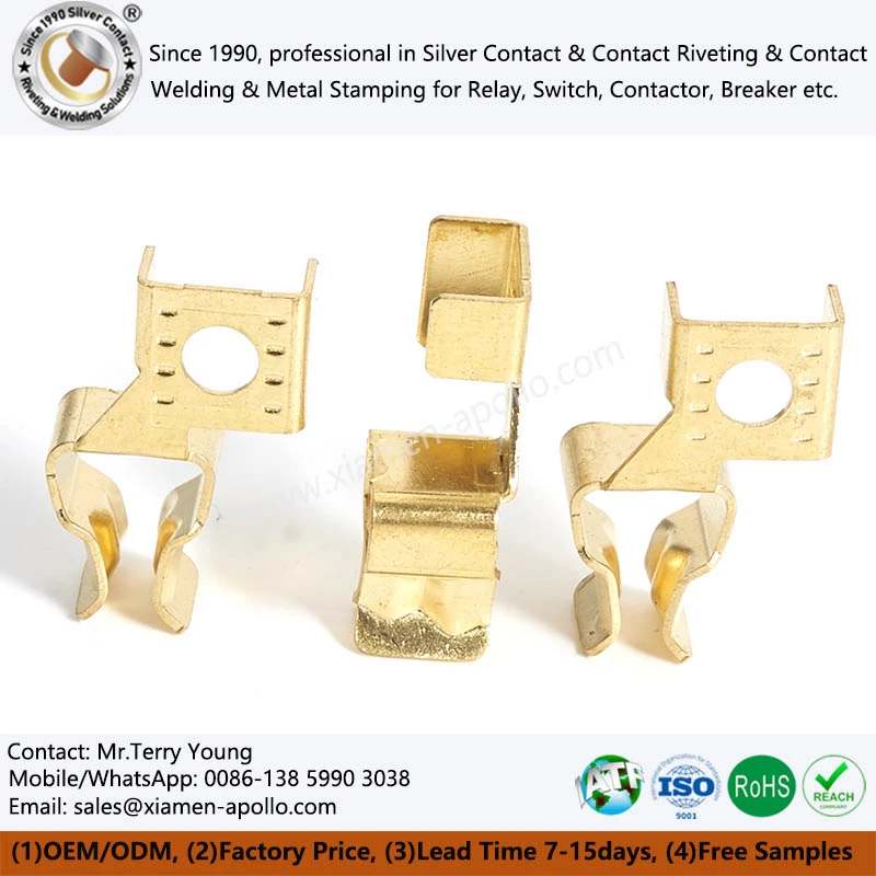 Electrical Contact Stamping Brass Parts Custom Electrical Contact Stamping Brass Parts Custom